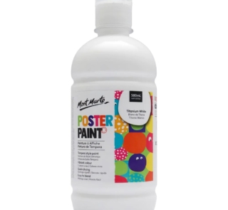 Poster Paint 500ml 16.91 US fl.oz Titanium White image 1