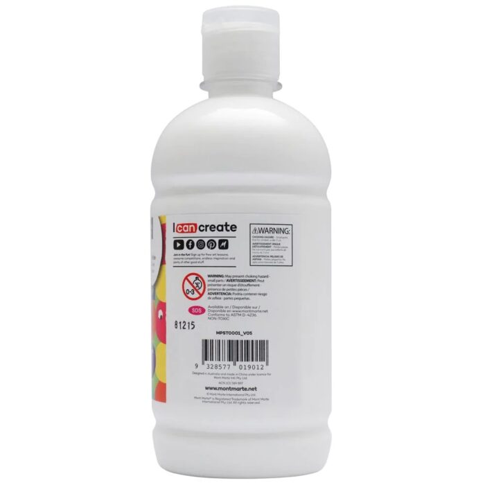 Poster Paint 500ml 16.91 US fl.oz Titanium White image 2