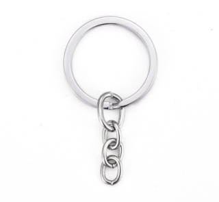 keychain rings silver image 2