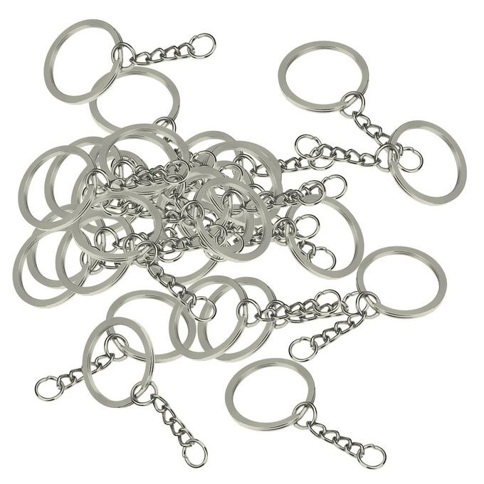 silver keycahin rings image 1