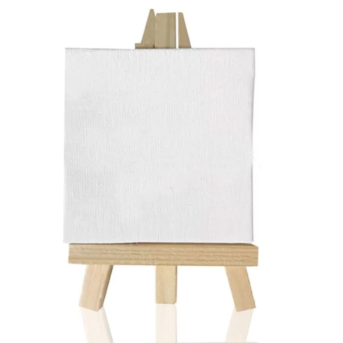 15cm by 15cm canvas board with stand image 1