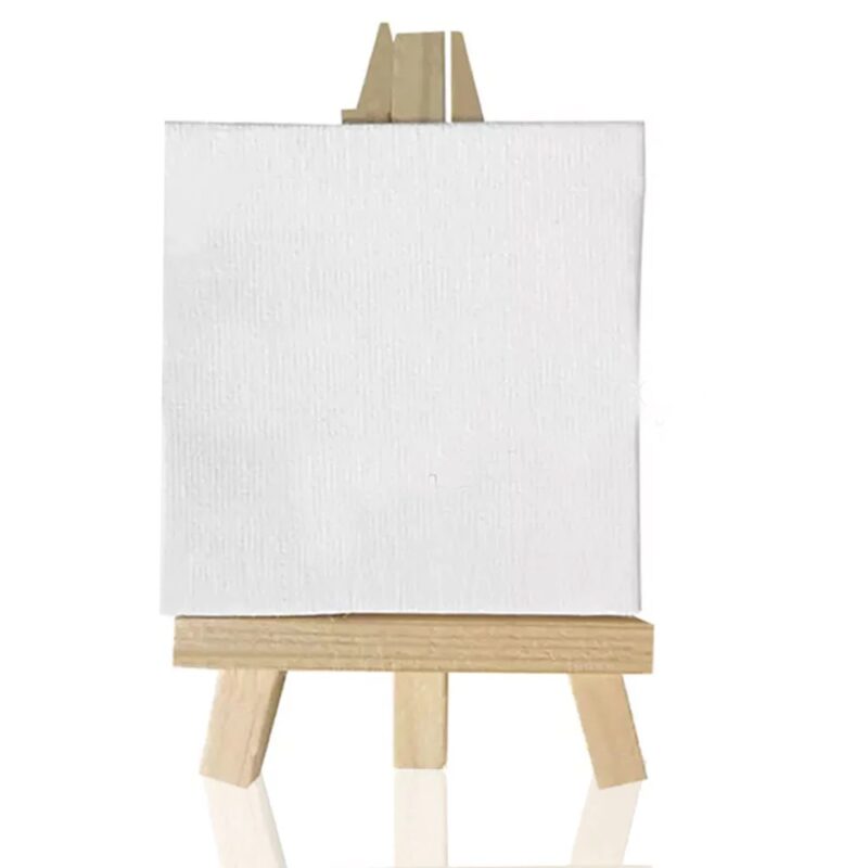 15cm by 15cm canvas board with stand image 1