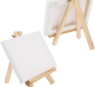 15cm by 15cm canvas board with stand image 2
