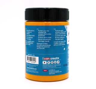 Acrylic Colour Paint Signature 300ml 10.1 US fl.oz Orange Yellow image 1