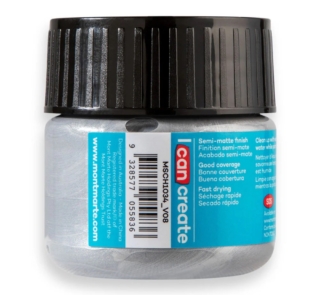 100mls silver acrylic paint image 3