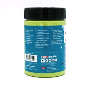 300ml acrylic paint Yellow green image 2