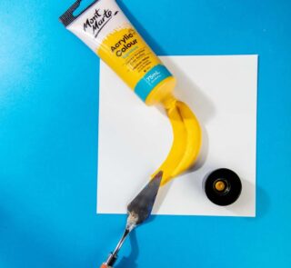 75mls medium yellow acrylic paint image 2