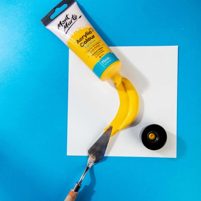 75mls medium yellow acrylic paint image 2