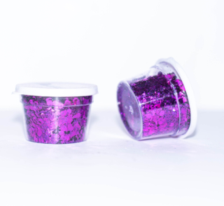 Glitter Chunks purple 1