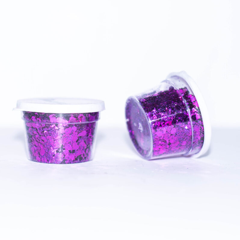 Glitter Chunks purple 1
