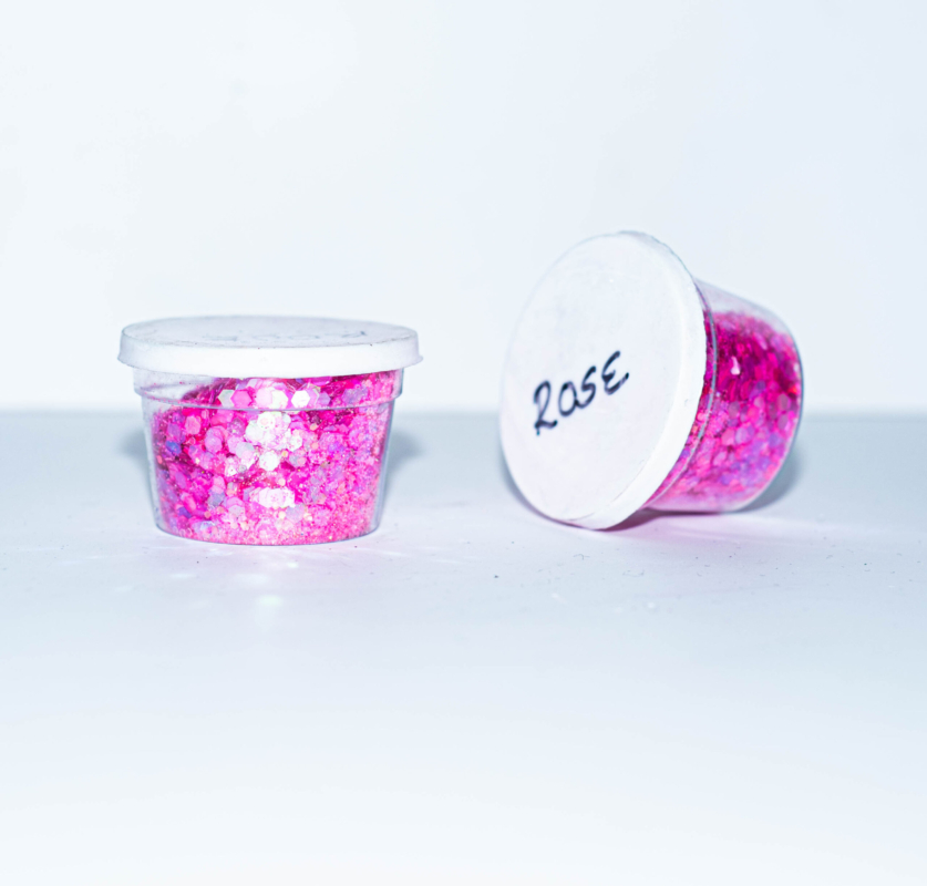 Rose Glitter Chunks