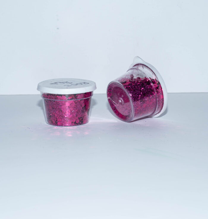 Glitter Chunks rose red 2 scaled
