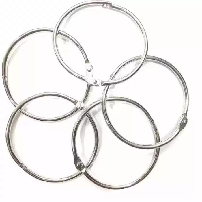 Resin Book Binder Rings Silver XC1109 7 IMAGE 4