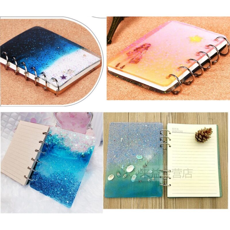 Resin Book Binder Rings Silver XC1109 7 image 5