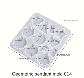 XC117 21 earring silicone mold image 1