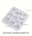 XC117 21 earring silicone mold image 1