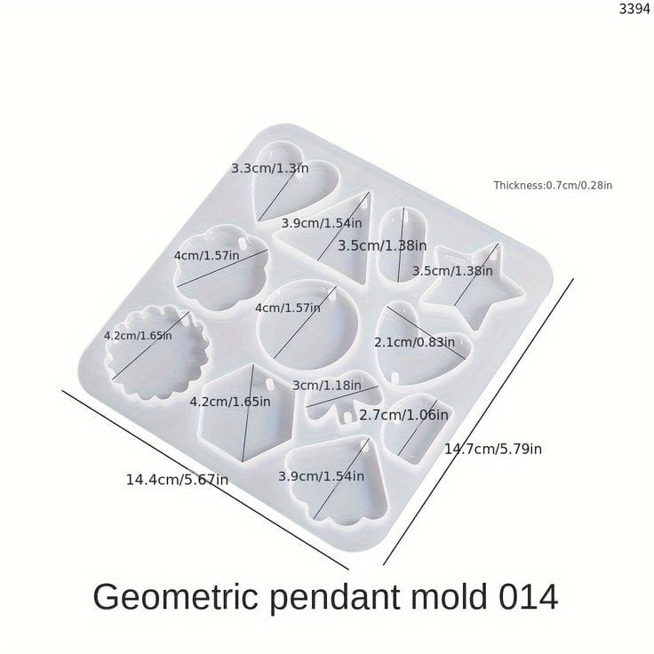 XC117 21 earring silicone mold image 1