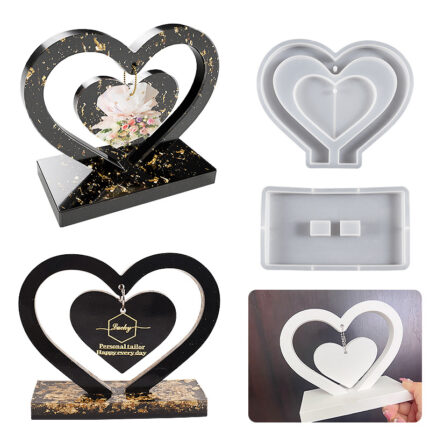 Love shaped DIY Photo Silicone mold XC117-3