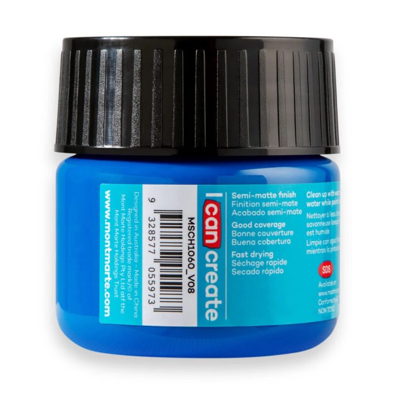 acrylic paint 100ml deep cyan image 3
