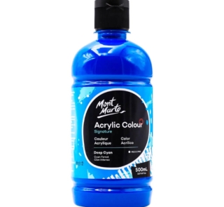 500ml Deep Cyan Acrylic Paint