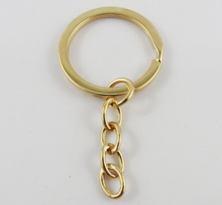 gold keychain rings image 2