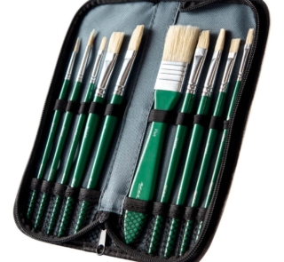 oil paint wallet brush set image 2