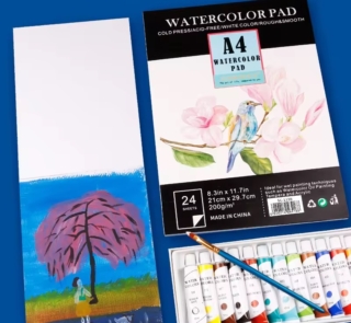 watercolour pad A4 image 1