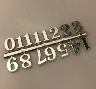 Arabic silver Clock Numbers image 1 1