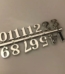 Arabic silver Clock Numbers image 1 1