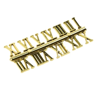 Clock numbers Roman gold image 2