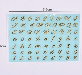 Resin Stickers Gold image 1