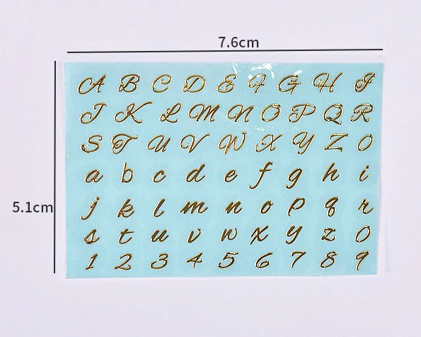 Resin Stickers Gold image 1