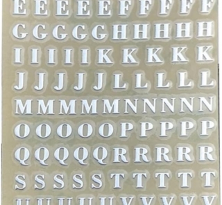 Resin Stickers silver image 1