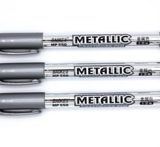Resin Outliners Metallic Craft pen siilver image 1