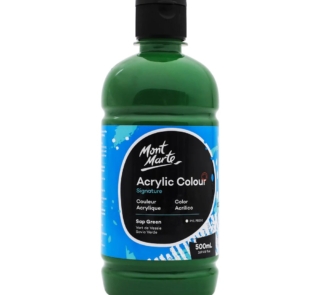 500ml sap green acrylic paint image 1