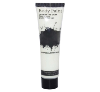Glow in the dark body paint White