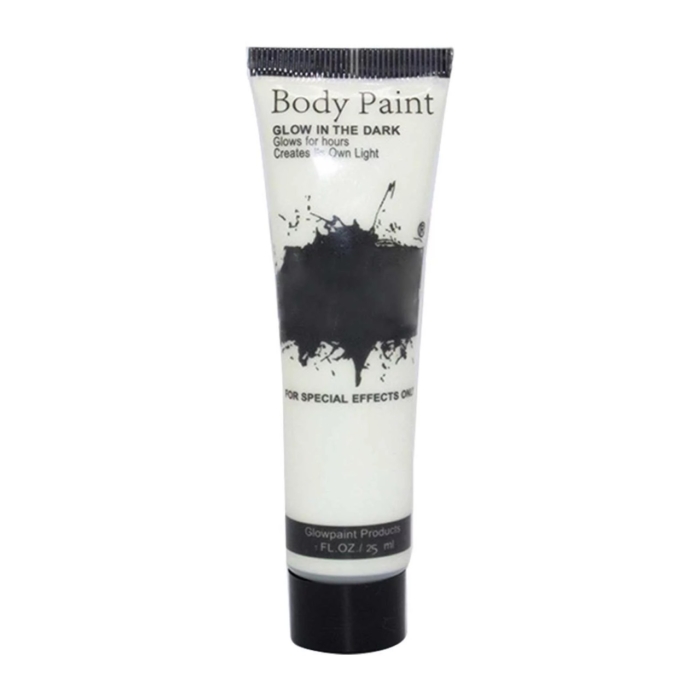 Glow in the dark body paint White