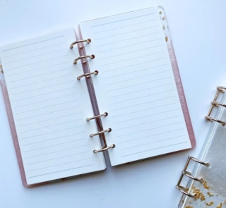 A6 book pages for resin