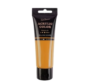 Xinbowen acrylic paint colours Yellow Ochre 75mls image 1
