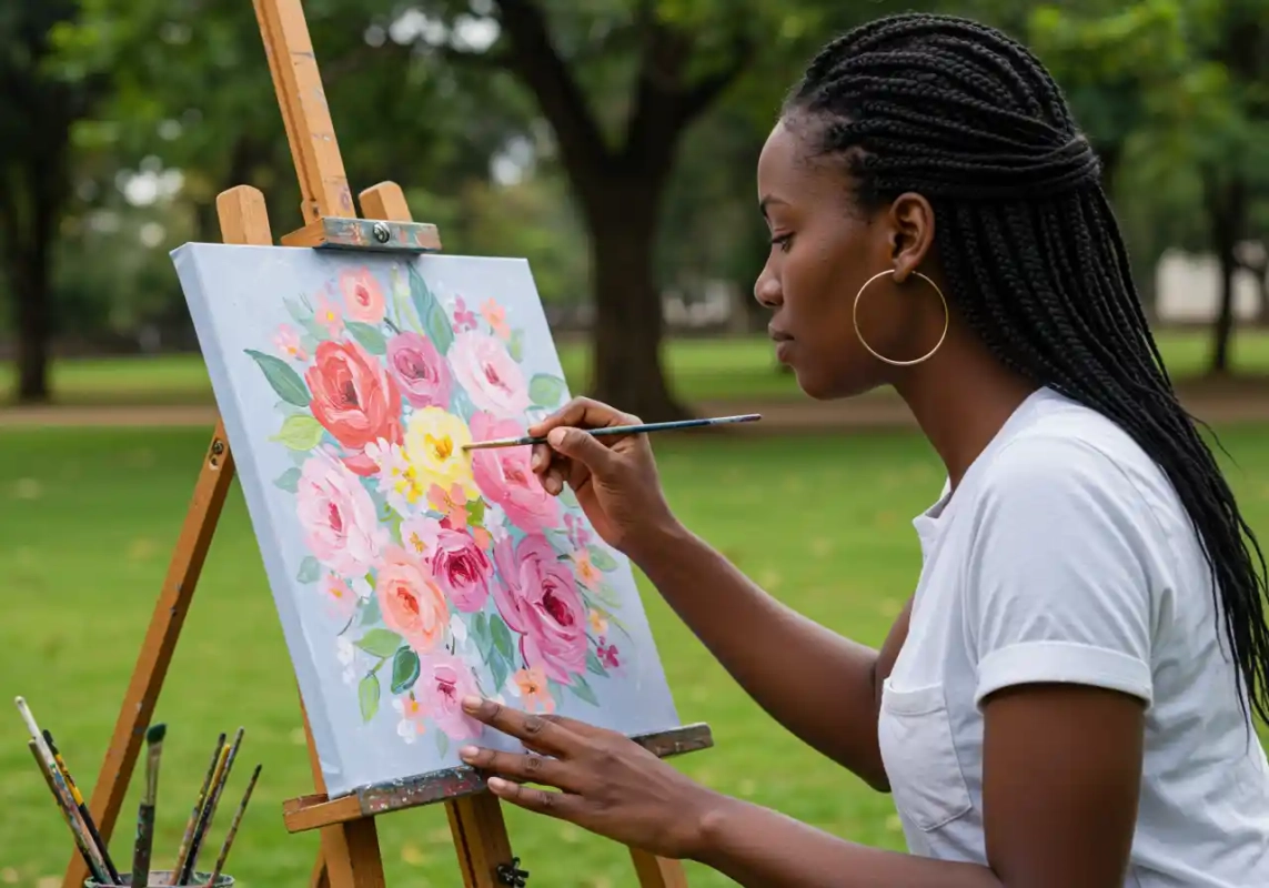 Sayari Crafters art canvas Nairobi
