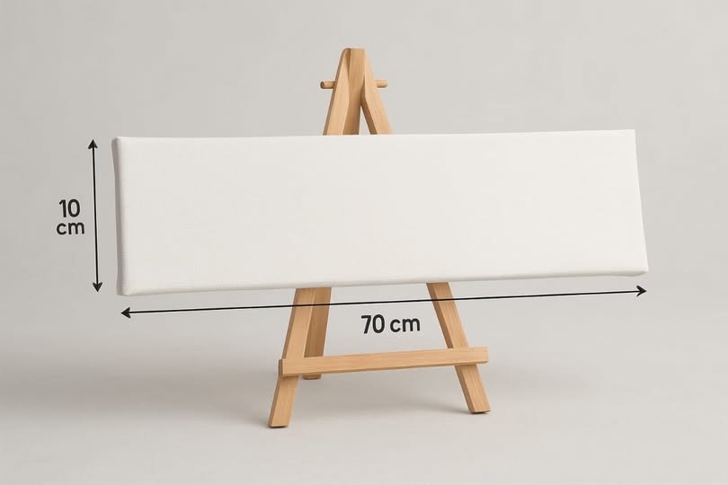 10cm by 70cm canvas 1