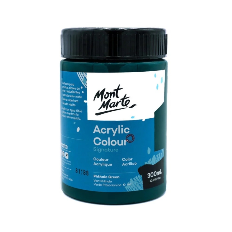 300ml Pthalo green acrylic paint 1