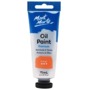 75mls Orange Oil paint 1