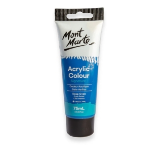 75mls deep cyan acrylic 1