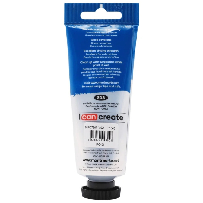 Oil Paint Premium 75ml Tube - Orange - Image 2