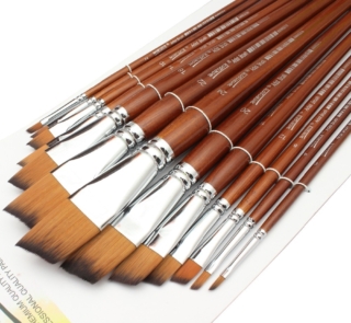 Home 63 ANGLED W11 Paint Brush Set 12pcs 1