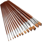 Angled Paint Brush Set 12pcs - W11 - Image 2
