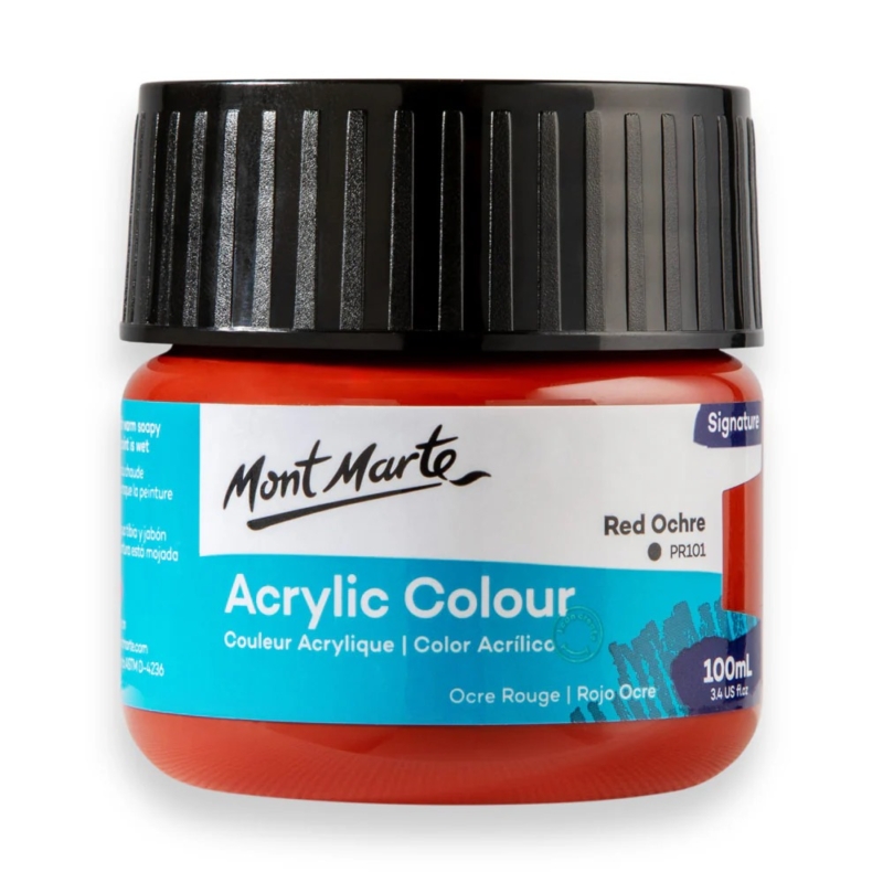 Acrylic Colour Paint Signature 100ml Red Ochre 2