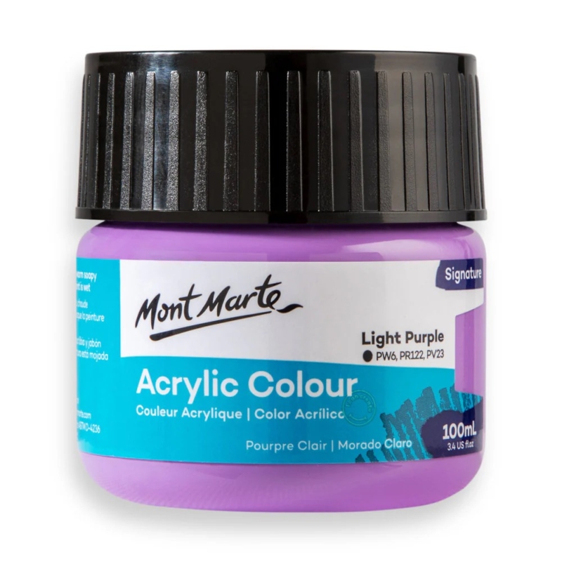Acrylic Colour Paint Signature 100ml light Purple 1