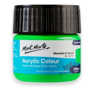 Acrylic Colour Paint Signature 100ml monastral green 1